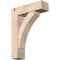 Ekena Millwork Thorton Block Smooth Bracket w/ Offset Brace, Douglas Fir, 7 1/2"W x 26"D x 34"H BKT0806X26X34THR05SDF - alternate 1